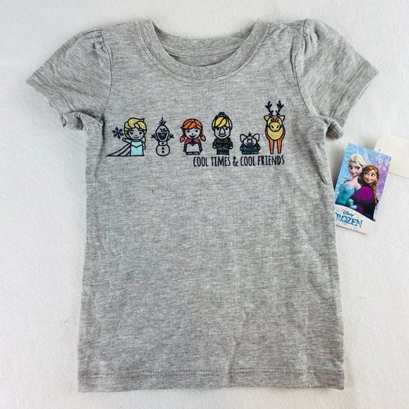 S/2 Disney Princess Frozen T-Shirts Girls 5T - Picture 2 of 5